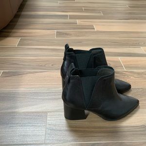 Not wearing heels anymore.